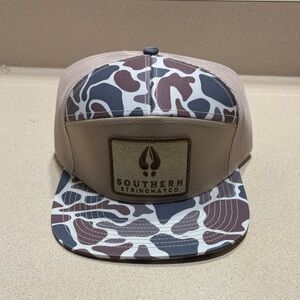 Southern Stringhat Co. Camo Trucker Hat - Tan & Brown
